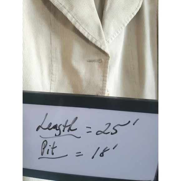 Armani Collezioni Blazer Women's 6 Tan Lined 3 Button Flax Blend Made In Italy - Picture 11 of 11